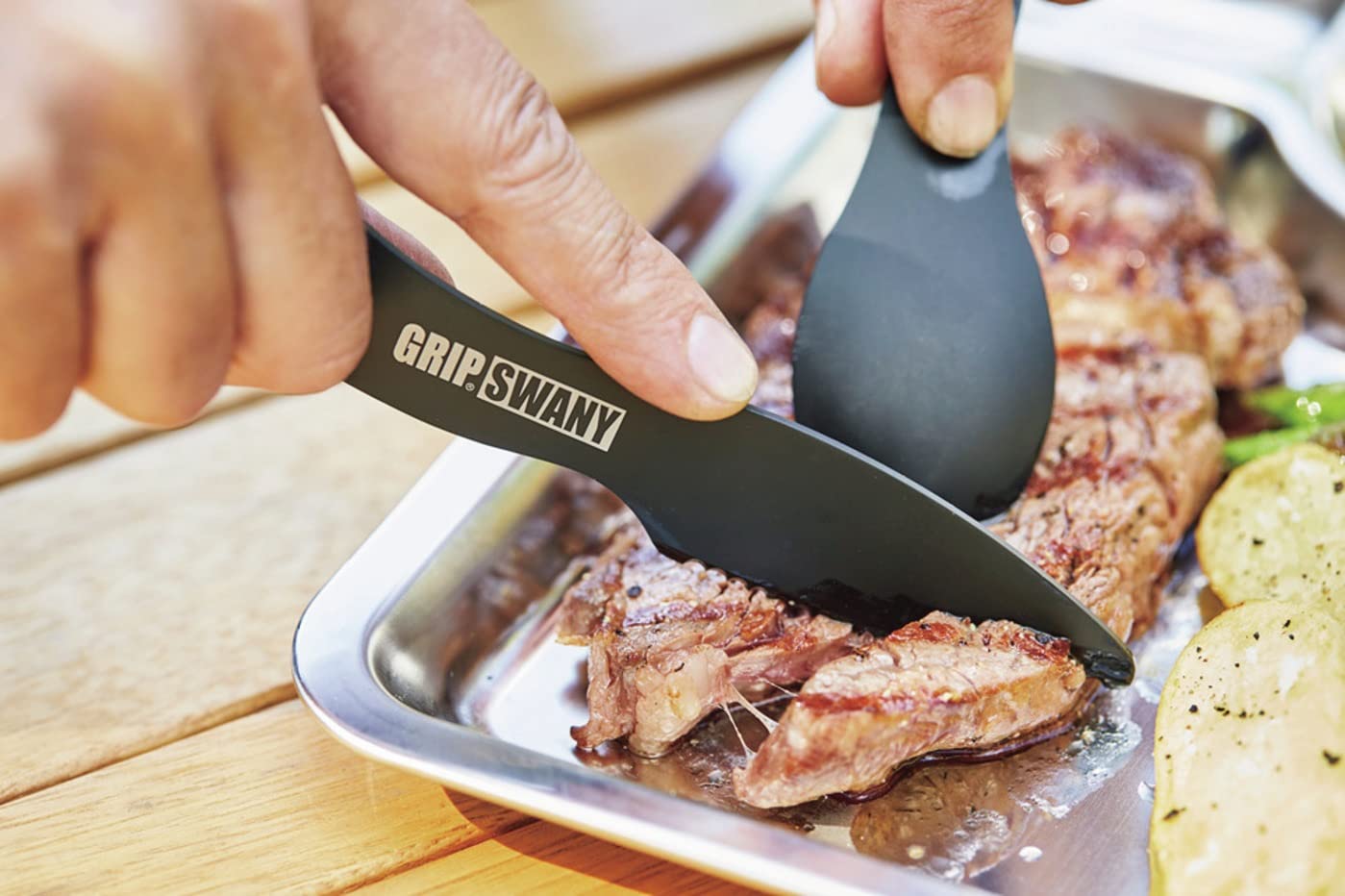 GRIP SWANY多功能餐具組用法